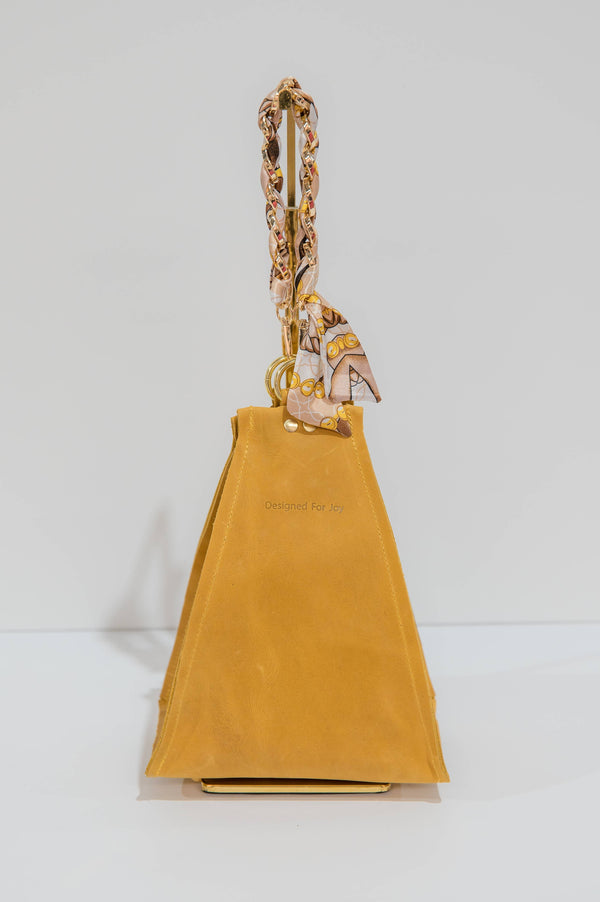 Leather Bucket Bag, Medium Size - The Millie-Blue Hand Home