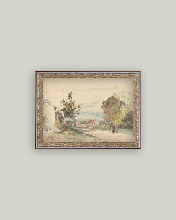 The Road From Versailles Framed Antique Art-Blue Hand Home