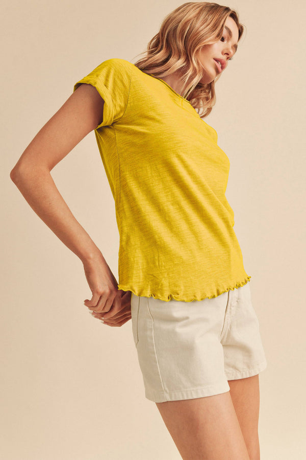 8219BK Gwen Tee-Blue Hand Home