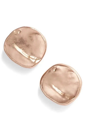 Minimalist Small Flat Stud Earrings For Everyday Elegance-Blue Hand Home