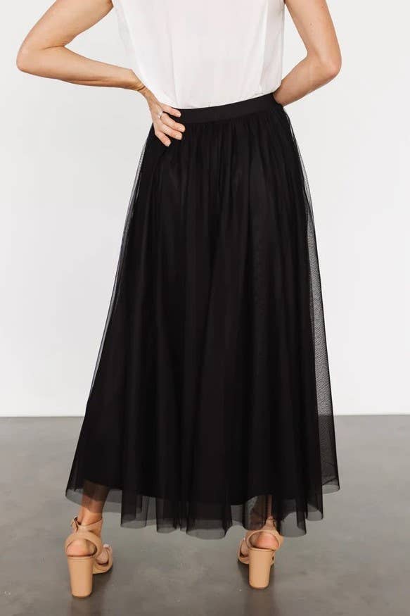 20 Colors Ethereal Flowy Elastic Waist Pleated Tulle Skirt
