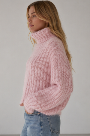 3319ik Cozy Ribbed Turtleneck Sweater
