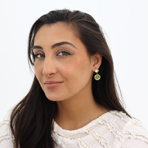 Coriandoli Earrings Colorful Beads - 24K Gold Plated