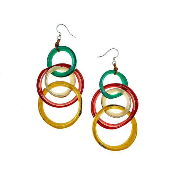 Yazmine Earrings-Blue Hand Home