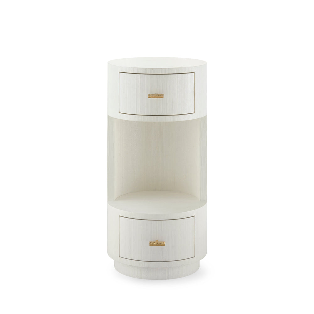 Aaron 2-Drawer End Table-Blue Hand Home