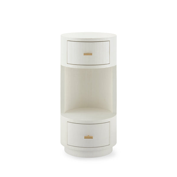 Aaron 2-Drawer End Table-Blue Hand Home