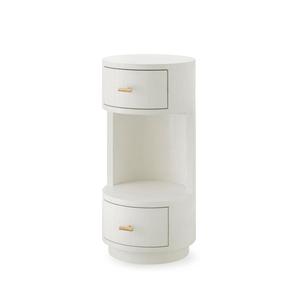Aaron 2-Drawer End Table-Blue Hand Home