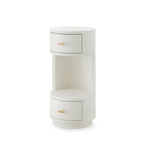 Aaron 2-Drawer End Table-Blue Hand Home
