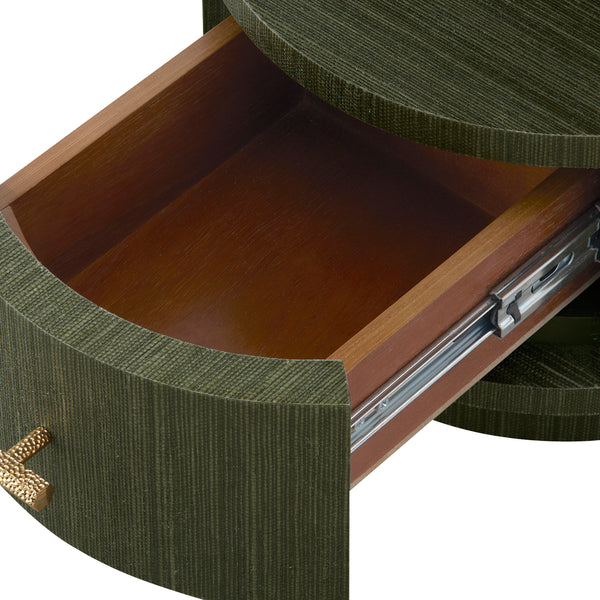 Aaron 2-Drawer End Table-Blue Hand Home