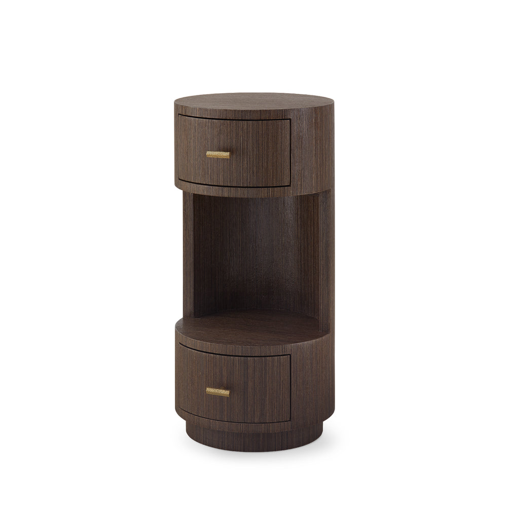 Aaron 2-Drawer End Table-Blue Hand Home
