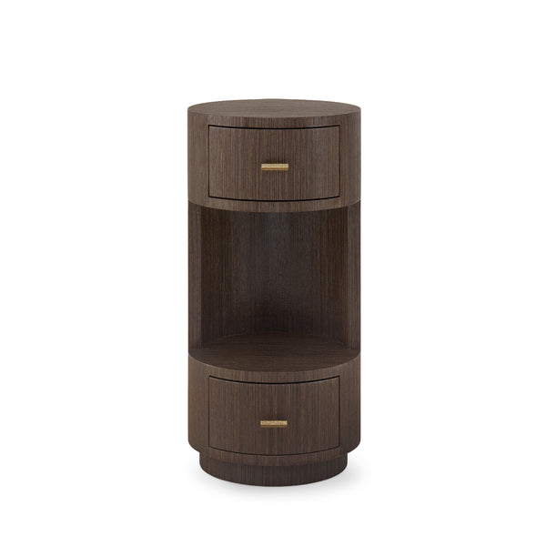Aaron 2-Drawer End Table-Blue Hand Home