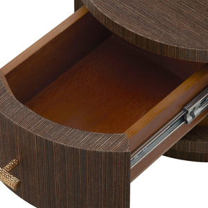 Aaron 2-Drawer End Table-Blue Hand Home