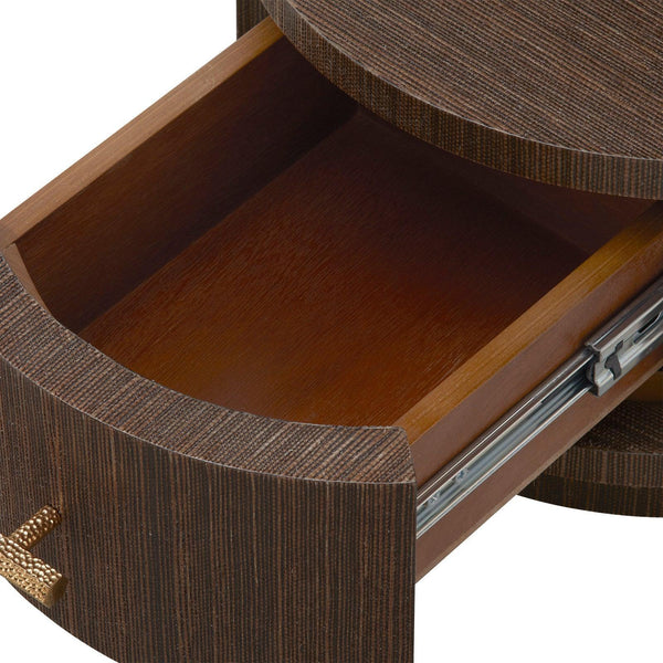 Aaron 2-Drawer End Table-Blue Hand Home