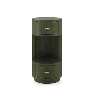 Aaron 2-Drawer End Table-Blue Hand Home