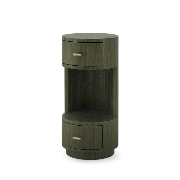 Aaron 2-Drawer End Table-Blue Hand Home