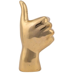 Thumbs Up, Brass-Noir Furniture-Blue Hand Home