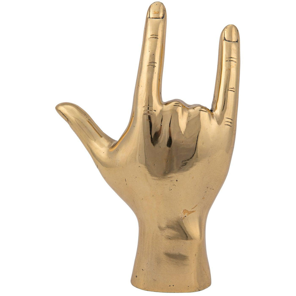 I Love You, Brass-Noir Furniture-Blue Hand Home