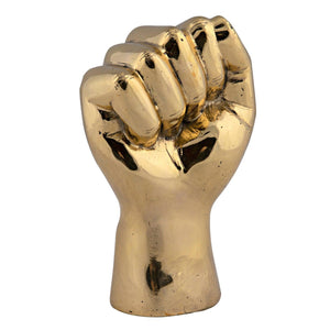 The Solidarity Fist, Brass-Noir Furniture-Blue Hand Home