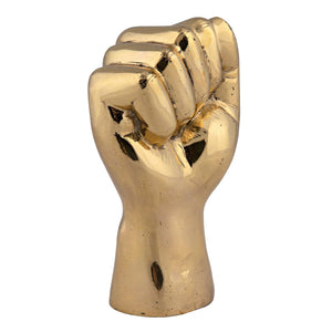 The Solidarity Fist, Brass-Noir Furniture-Blue Hand Home