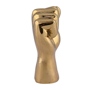 The Solidarity Fist, Brass-Noir Furniture-Blue Hand Home