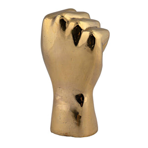 The Solidarity Fist, Brass-Noir Furniture-Blue Hand Home