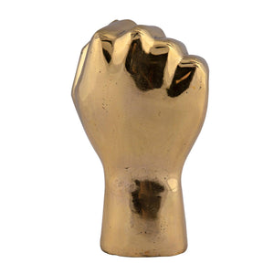 The Solidarity Fist, Brass-Noir Furniture-Blue Hand Home