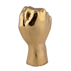 The Solidarity Fist, Brass-Noir Furniture-Blue Hand Home