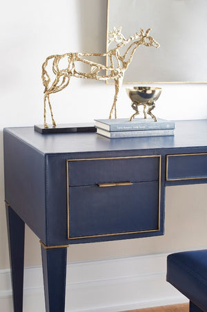 Arabian Horse Statue / Gold Leaf-Villa & House-Blue Hand Home