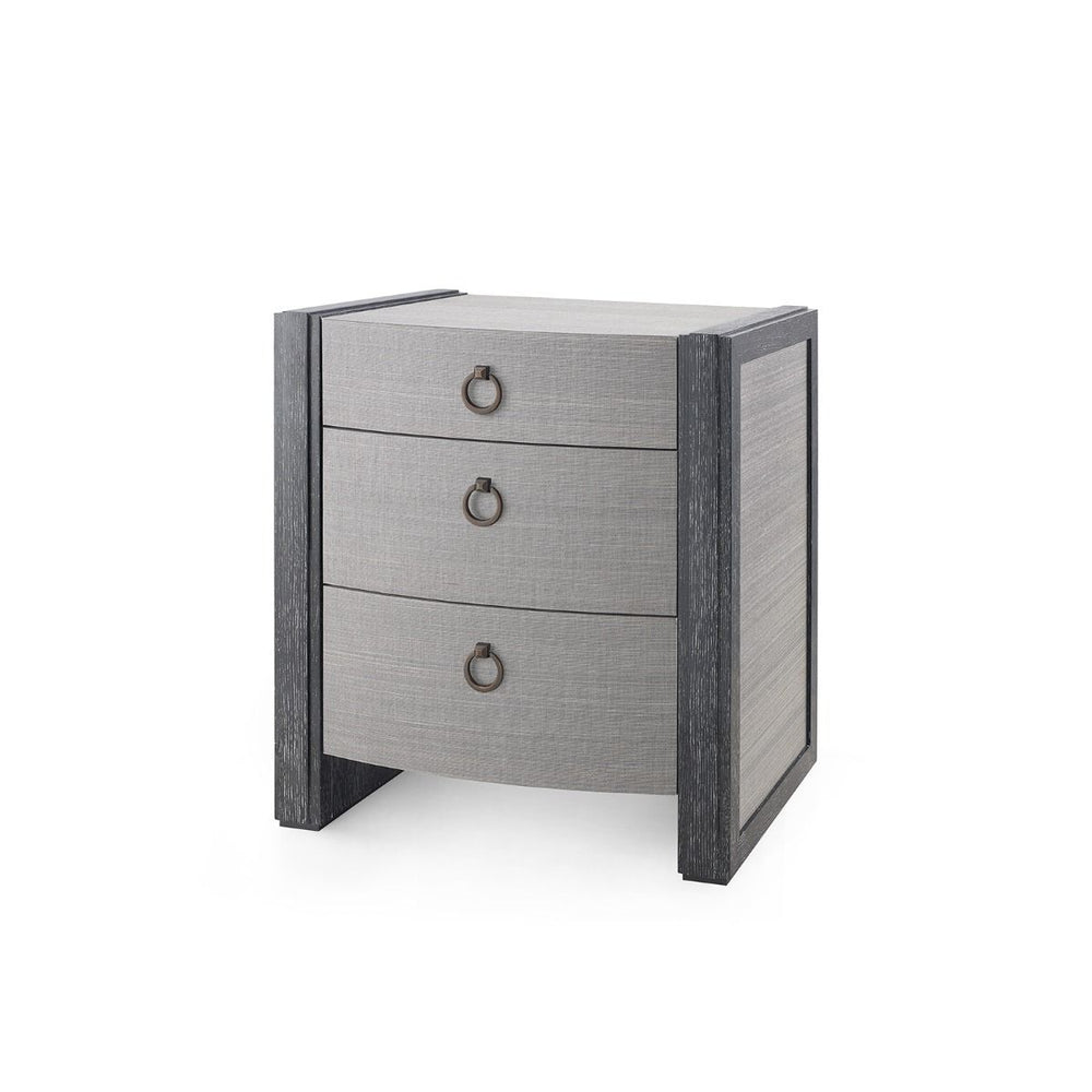 Albert 3-Drawer Side Table / Ash Gray Shimmer-Villa & House-Blue Hand Home