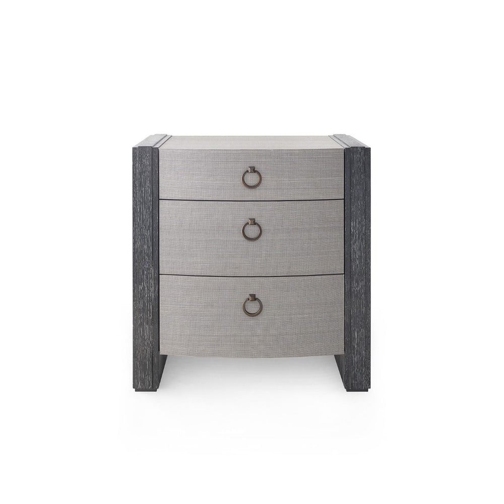 Albert 3-Drawer Side Table / Ash Gray Shimmer-Villa & House-Blue Hand Home