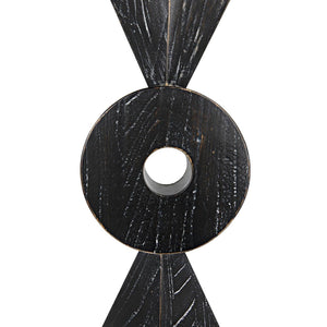 Totem Sculpture, Cinder Black-Noir Furniture-Blue Hand Home