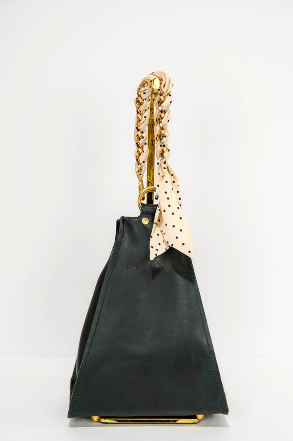 Leather Bucket Bag, Medium Size - The Millie-Blue Hand Home