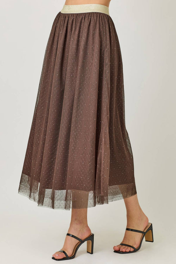 61286 Sparklet Tulle Skirt-Blue Hand Home