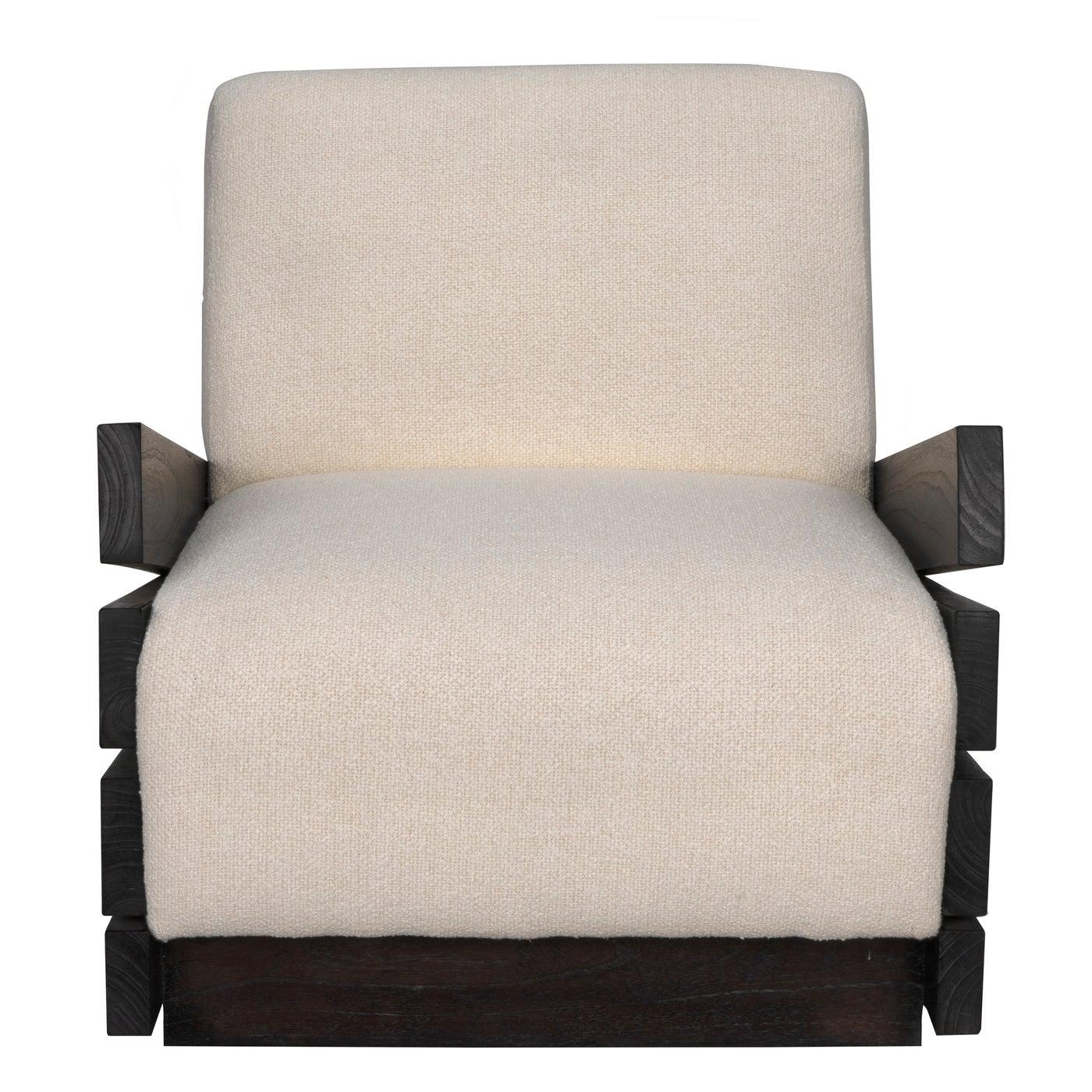 Slide Chair w/US Made Cushions-Noir Furniture-Blue Hand Home