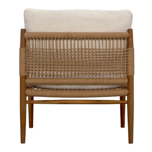 Giuseppe Chair with US Made Cushions-Noir Furniture-Blue Hand Home