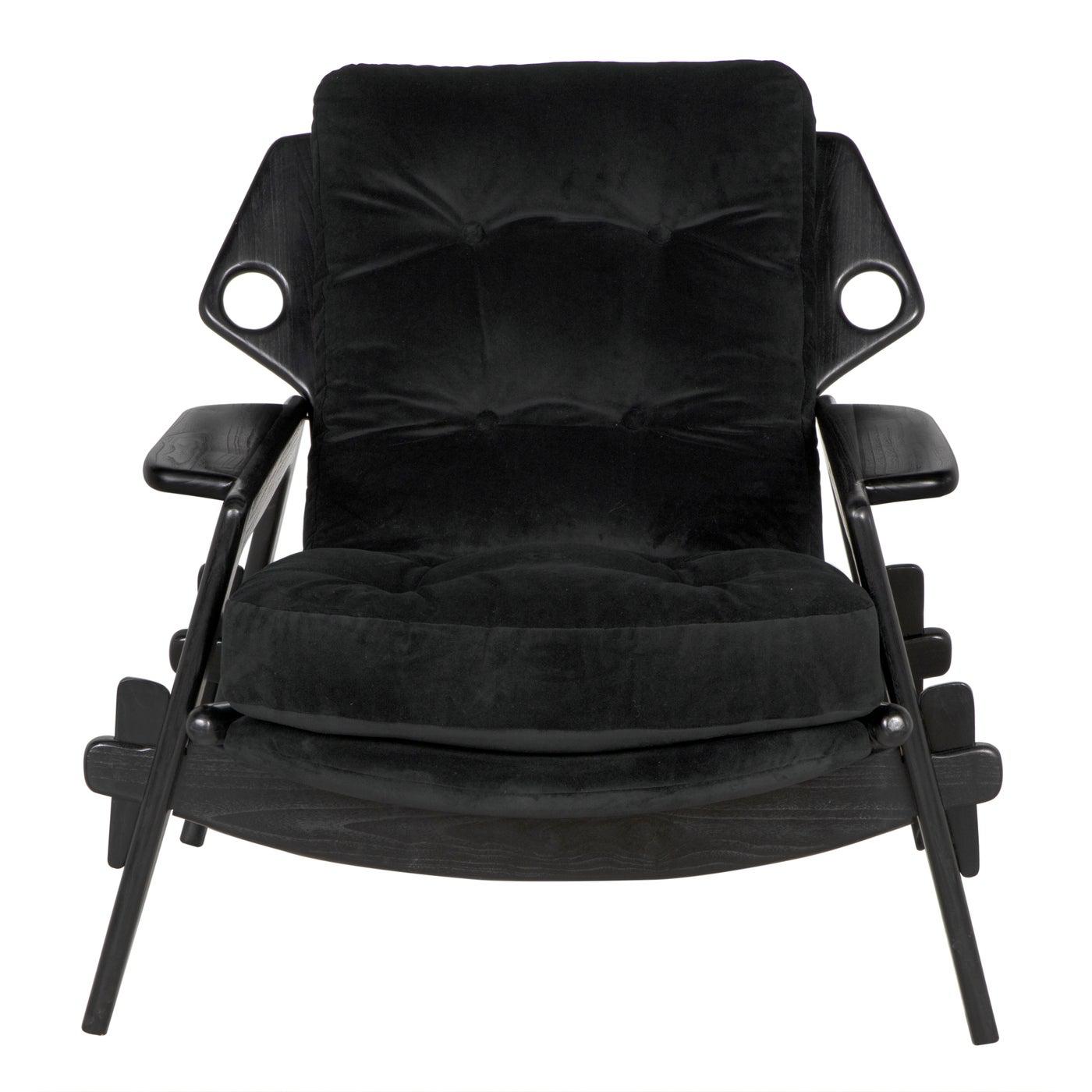 Pax Chair with cFc Performance Velvet Upholstery-Noir Furniture-Blue Hand Home