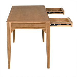 Ambrose Desk, Bleached Teak-Noir Furniture-Blue Hand Home