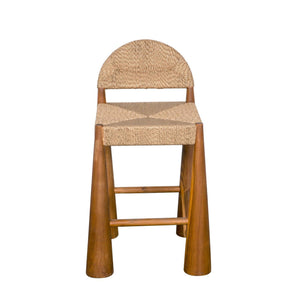 Laredo Counter Stool, Teak with Synthetic Woven-Noir Furniture-Blue Hand Home