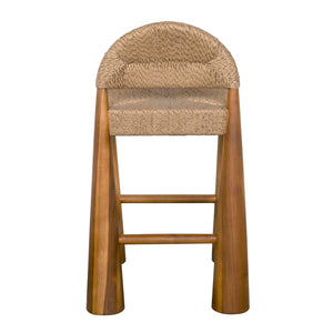 Laredo Counter Stool, Teak with Synthetic Woven-Noir Furniture-Blue Hand Home
