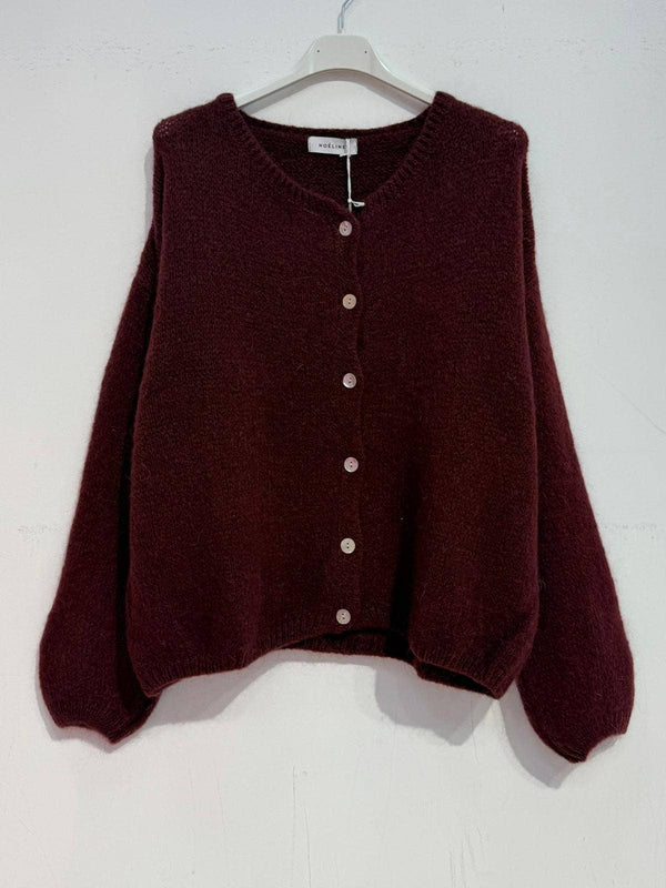 Kid mohair and wool vest 7535-Blue Hand Home