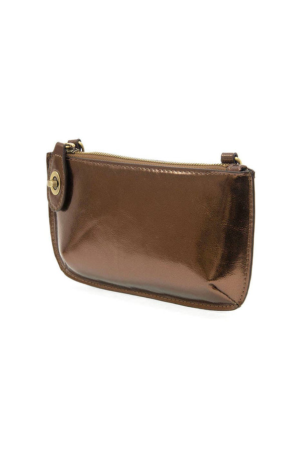 Liquid Metal Mini Crossbody Wristlet Clutch-Blue Hand Home