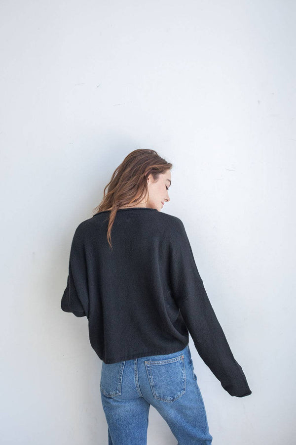 Black Piper Cardigan-Blue Hand Home