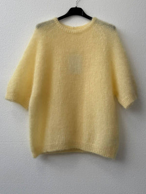 80% kid mohair sweater 3011: Rose bonbon-Blue Hand Home