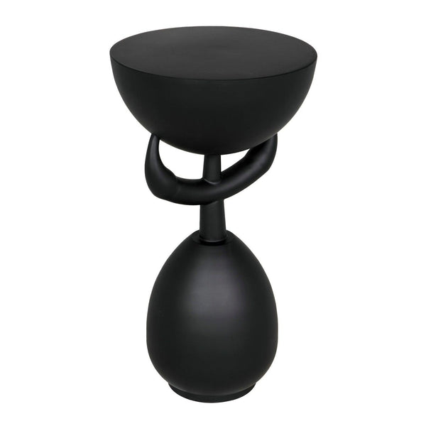 Africa Side Table, Metal-Noir Furniture-Blue Hand Home