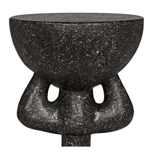 African Side Table-Noir Furniture-Blue Hand Home