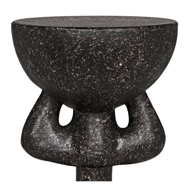 African Side Table-Noir Furniture-Blue Hand Home