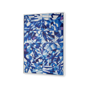 Asha Framed Canvas, Blue