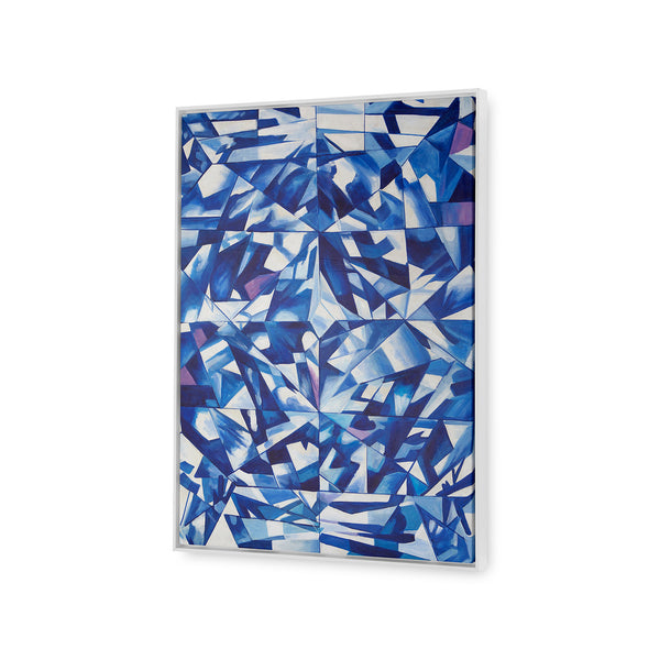Asha Framed Canvas, Blue