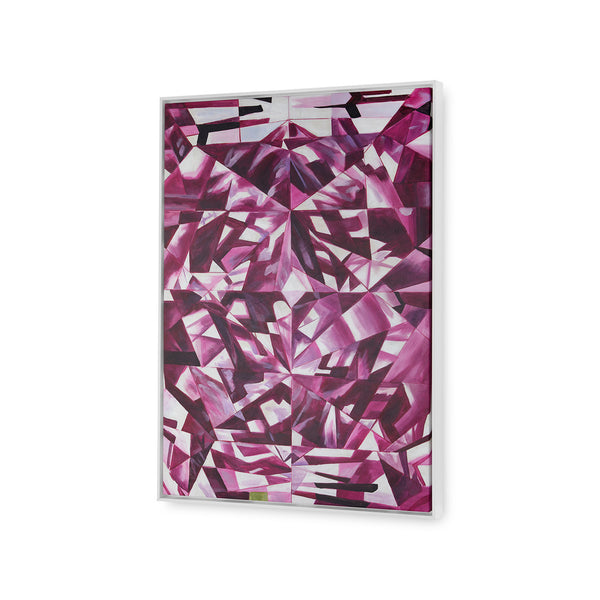 Asha Framed Canvas, Purple