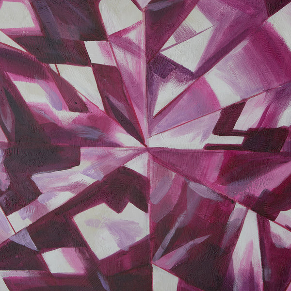 Asha Framed Canvas, Purple